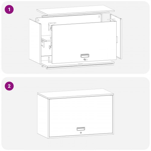 Vægbeslag til Garage Sort 90 x 40 x 53 cm Pulverlakeret stål