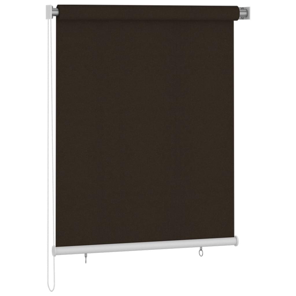 Udendørs rullegardin 120 x 140 cm brun