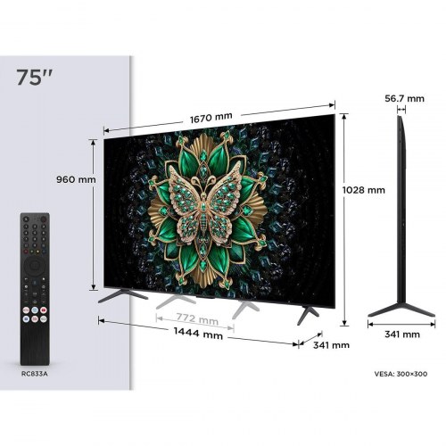 TCL 75C6K 75" QD Mini LED 4K Ultra HD QLED Smart TV