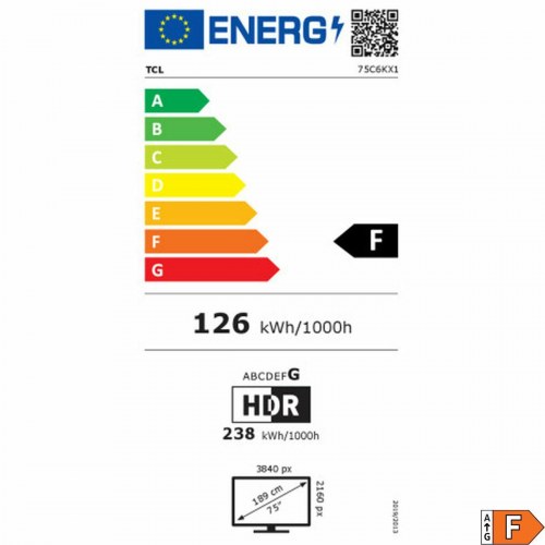 TCL 75C6K 75" QD Mini LED 4K Ultra HD QLED Smart TV