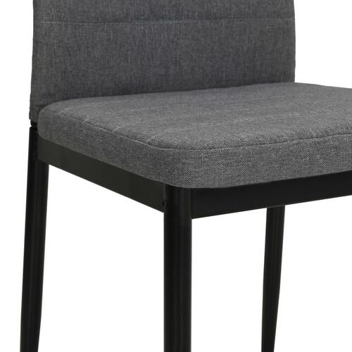 Spisebordsstole 6 stk. stof lysegrå
