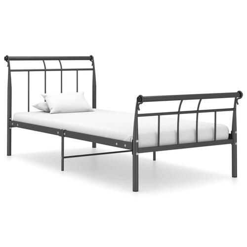 Sengestel 90x200 cm metal sort