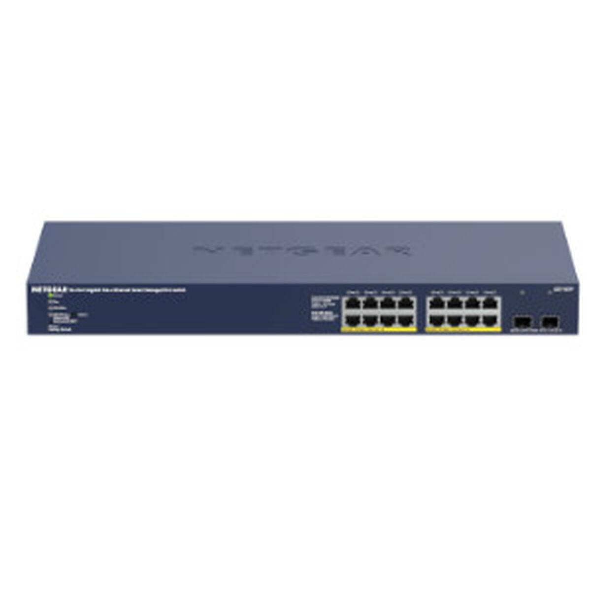 Netgear GS716TP-100EUS 16‑ports gigabit PoE switch - rackmonteret
