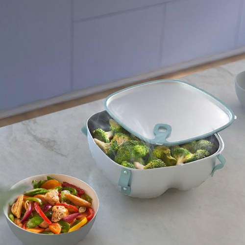 Philips HD9960/00 airfryer-indsats – grå rustfrit stål