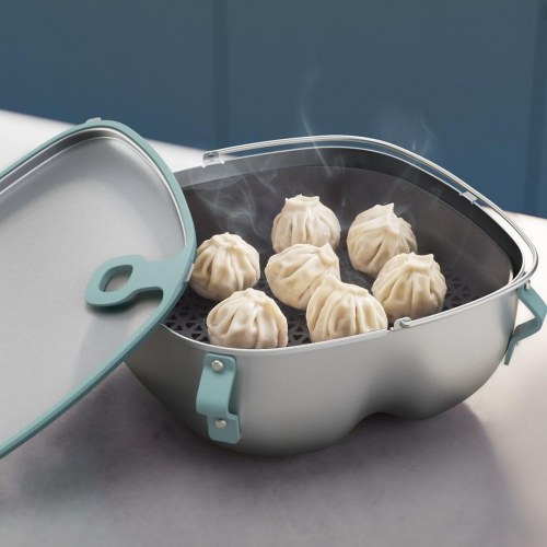 Philips HD9960/00 airfryer-indsats – grå rustfrit stål