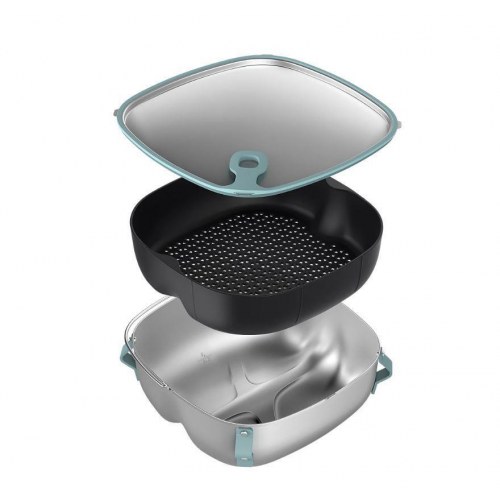 Philips HD9960/00 airfryer-indsats – grå rustfrit stål