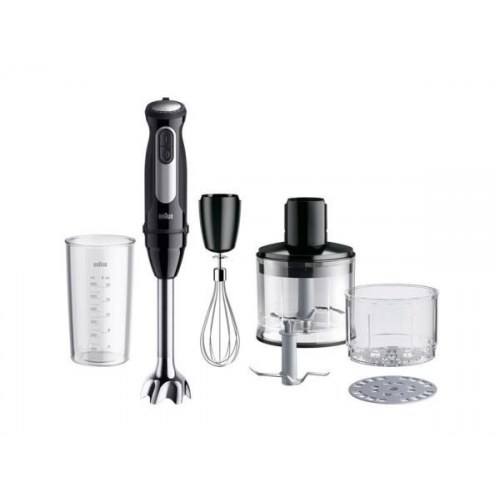 Braun stavblender 1.000 W med minihakker og piskeris