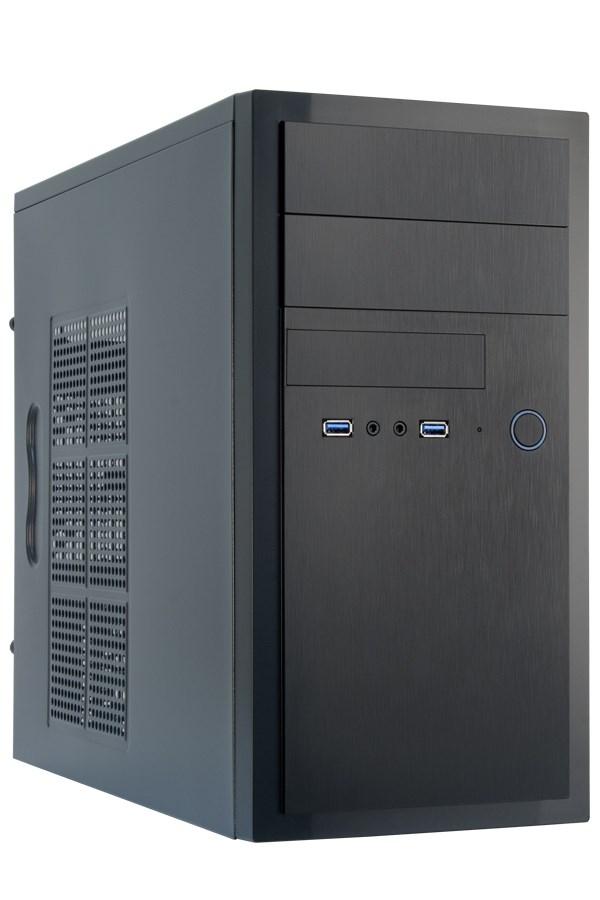 Chieftec HT-01B-OP mini tower pc-kabinet - sort billede