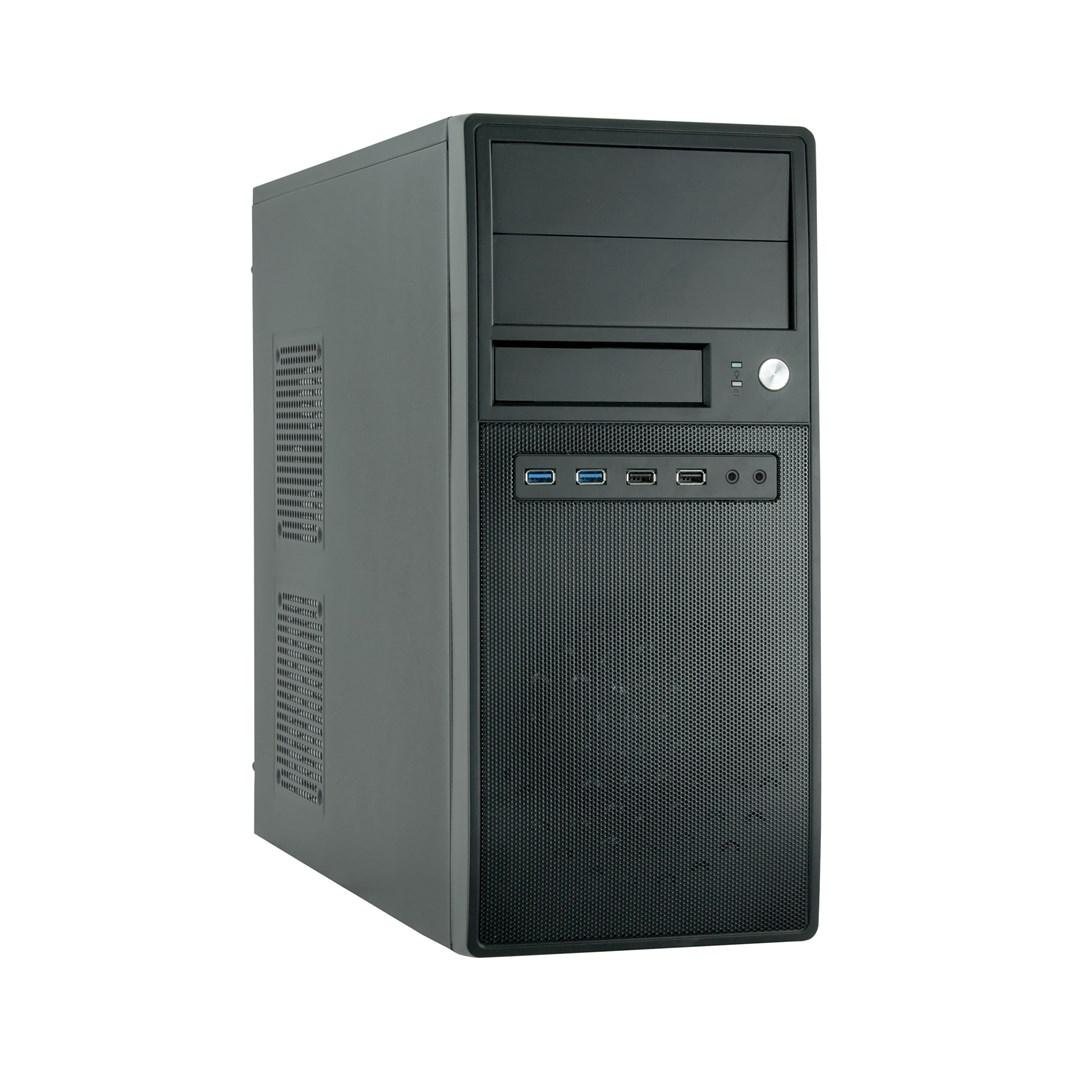 PC kabinet Chieftec Midi Tower CG-04B-OP - sort billede