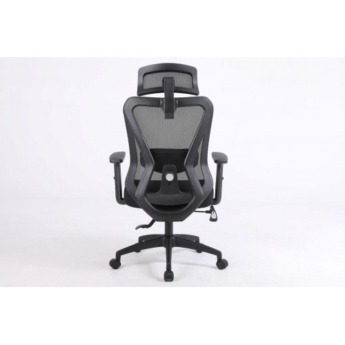 Activejet T5 ergonomisk kontorstol - sort mesh, justerbar