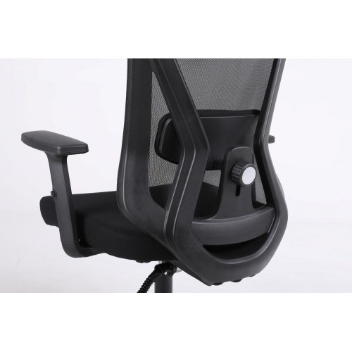 Activejet T5 ergonomisk kontorstol - sort mesh, justerbar