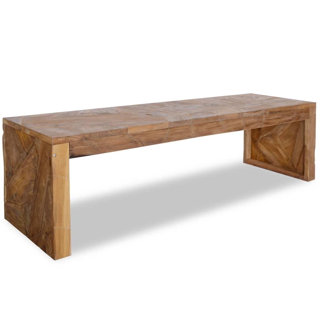 Tv-bord i massivt teaktræ - 110 × 60 × 38 cm