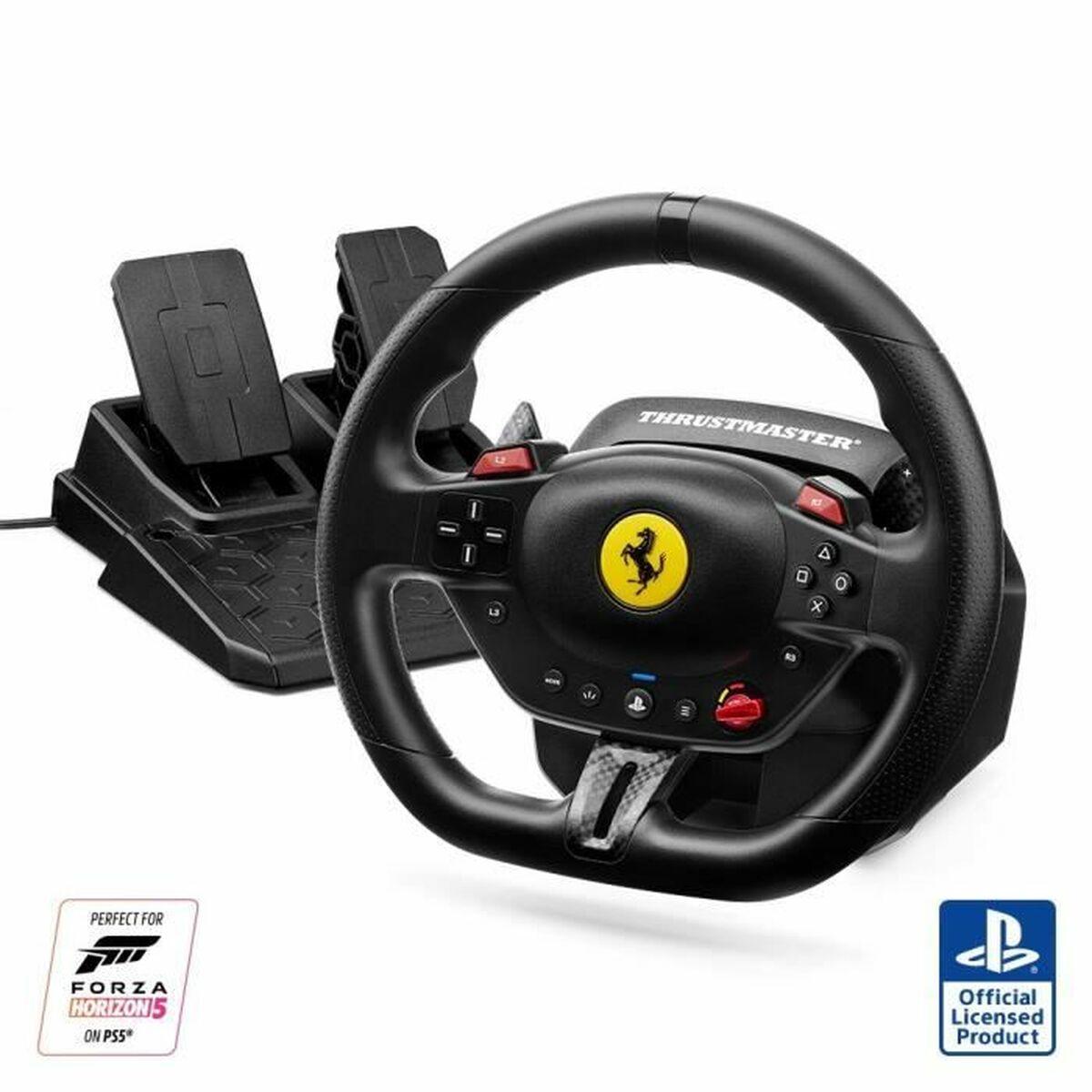 Thrustmaster T128-P Ferrari 296 GTB rat og pedaler - PS4/PS5 (sort)