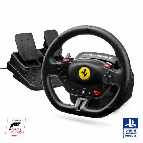 Thrustmaster T128-P Ferrari 296 GTB rat og pedaler - PS4/PS5 (sort)