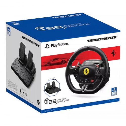Thrustmaster T128-P Ferrari 296 GTB rat og pedaler - PS4/PS5 (sort)