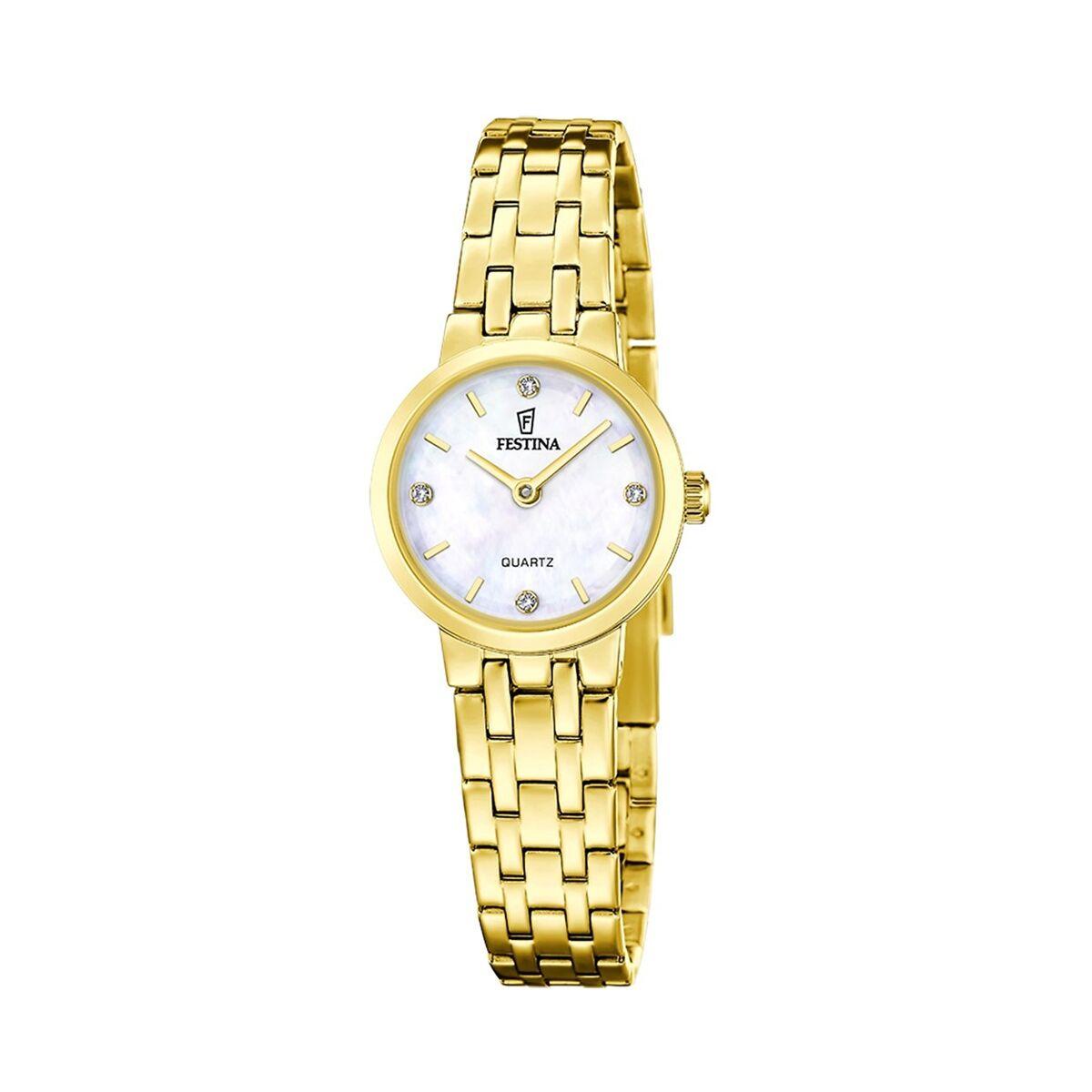 Festina F20748/1 dameur - elegant armbåndsur i gylden