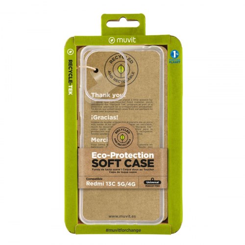 Muvit for Change mobilcover til Redmi 13C 5G/4G - gennemsigtig