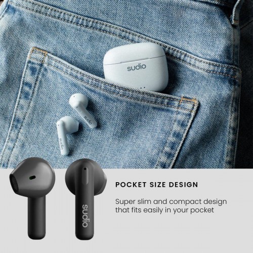 Sudio A1 True Wireless in-ear hovedtelefoner - Sort