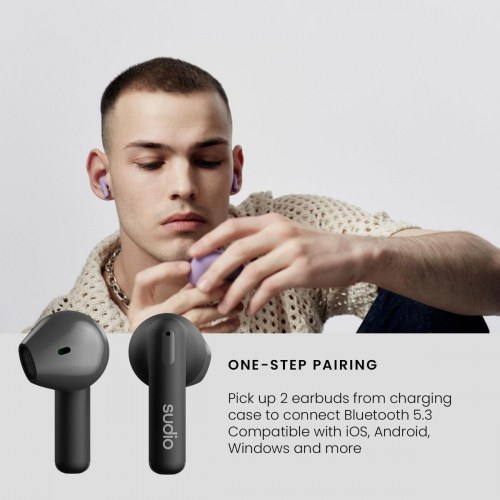 Sudio A1 True Wireless in-ear hovedtelefoner - Sort