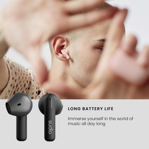 Sudio A1 True Wireless in-ear hovedtelefoner - Sort