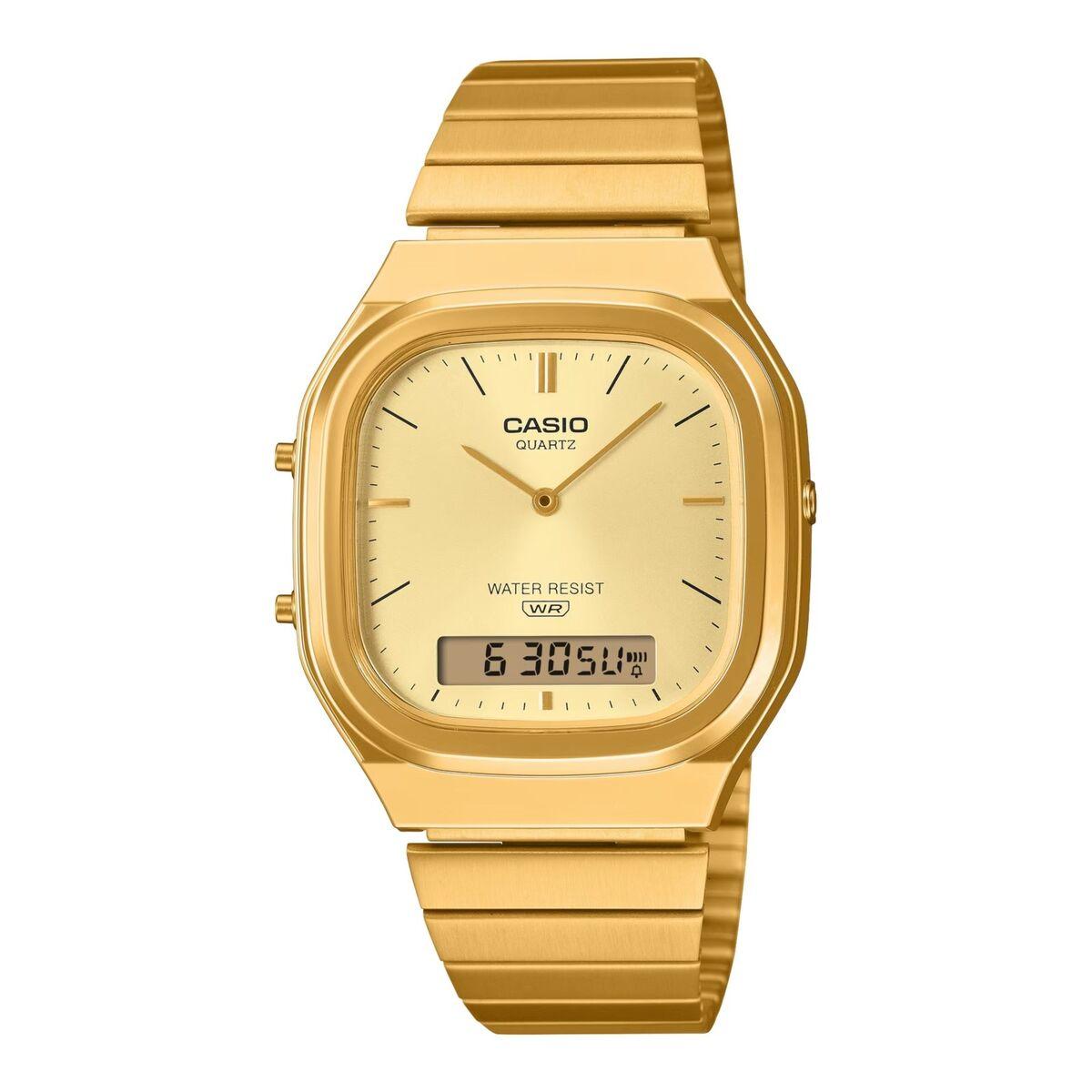 Casio AQ-240EG-9AEF unisex armbåndsur - elegant guldfarvet