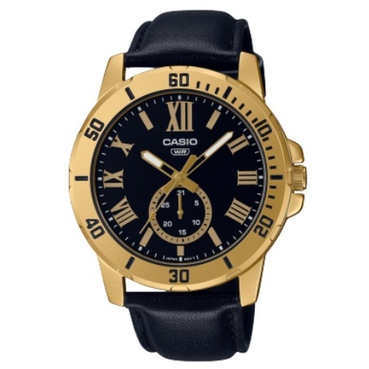 Casio DIVER DATE herreur - læderrem, Ø 45 mm
