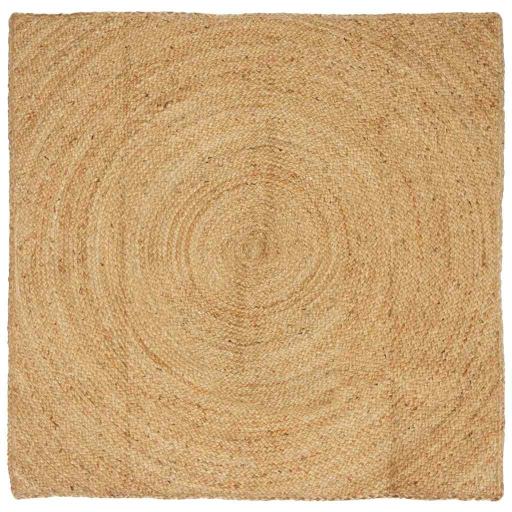 Tæppe Brun 160 x 160 cm Jute
