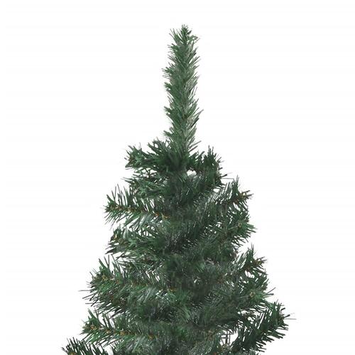 Kunstigt juletræ til hjørne 150 cm PVC grøn