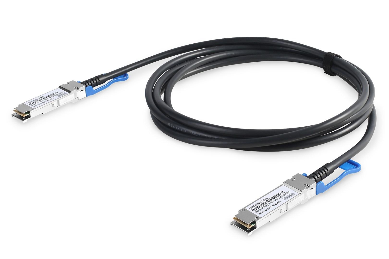 DIGITUS 100G QSFP28 DAC-kabel 1 m - AWG 30 billede