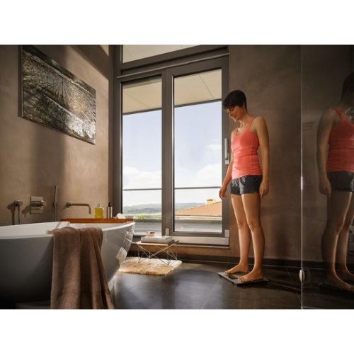 Soehnle Shape Sense Connect 200 badevægt – rektangulær, sølv