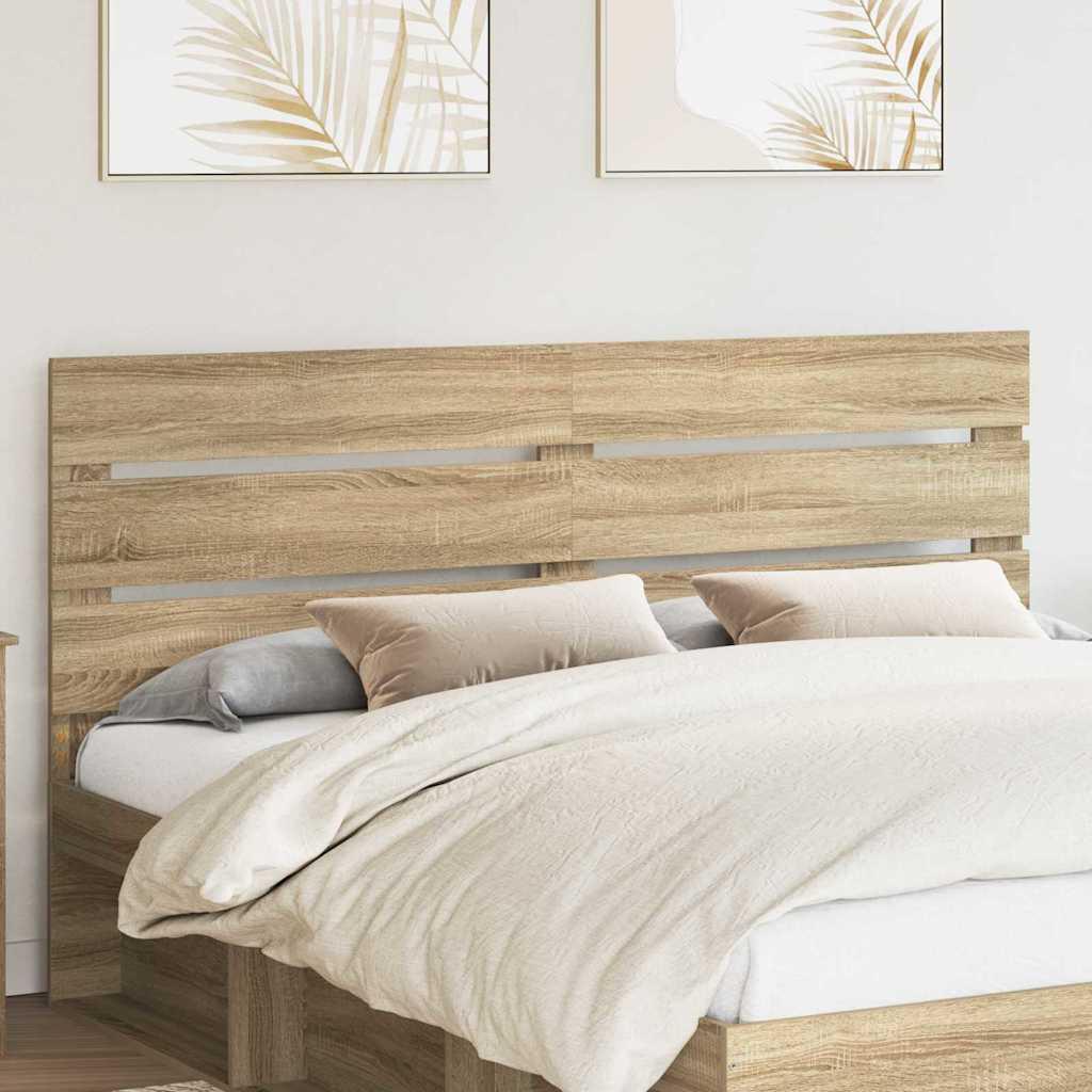 Sengegavl i konstrueret træ - Sonoma eg, 203 × 100 cm