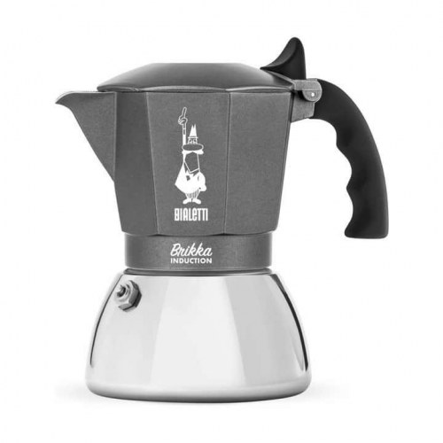 Bialetti Brikka Induction – mokkakande til induktion, sort/blank stål