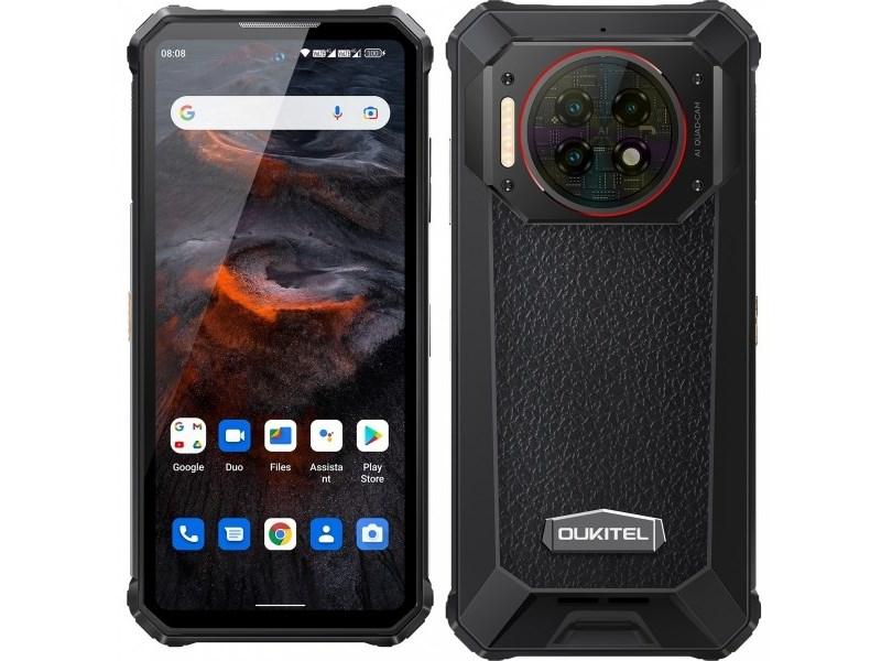 OUKITEL WP19 Pro 8/256 GB smartphone – sort, 22.000 mAh, NFC billede