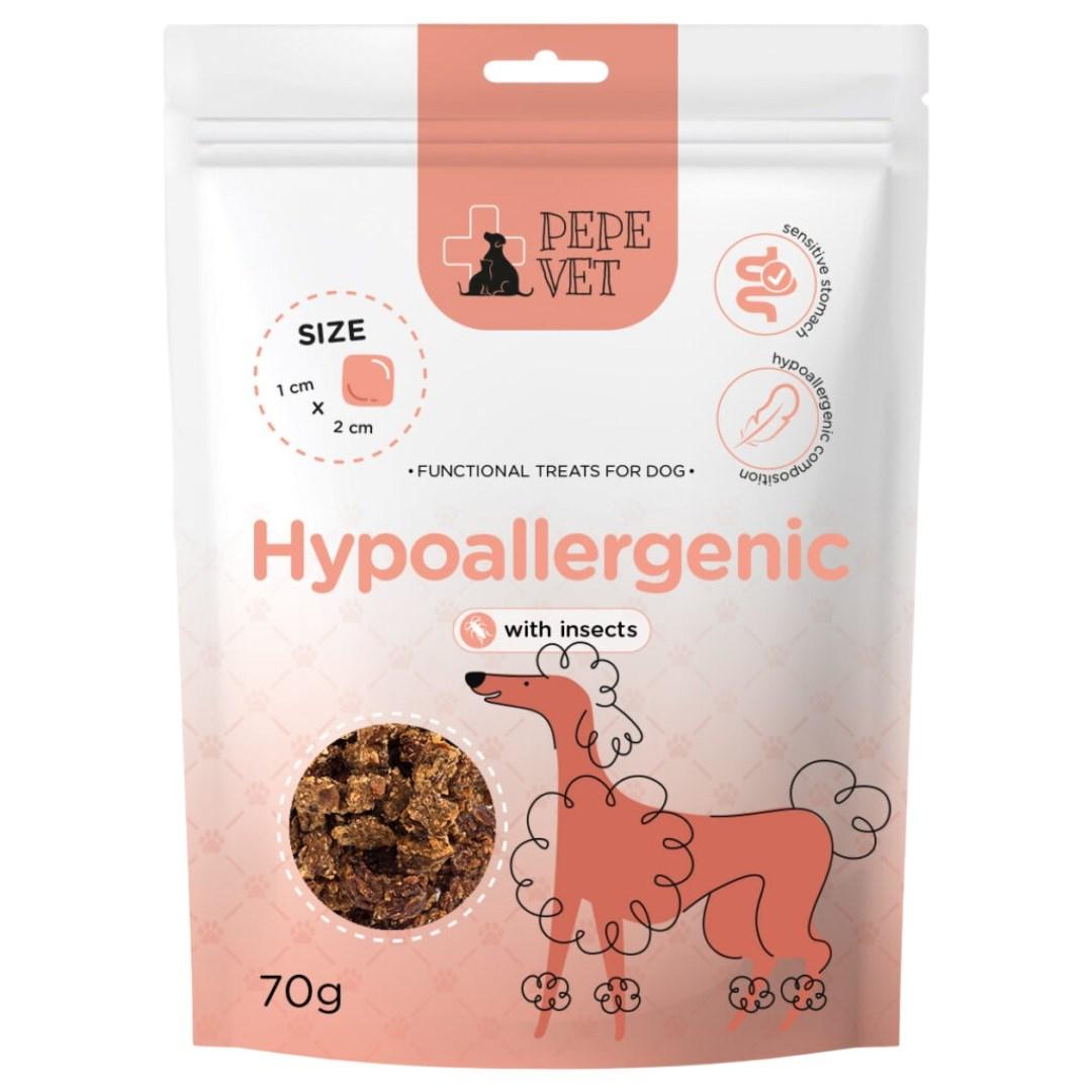 PAKA ZWIERZAKA PEPE VET Hypoallergenic Insect hundegodbid – 70 g