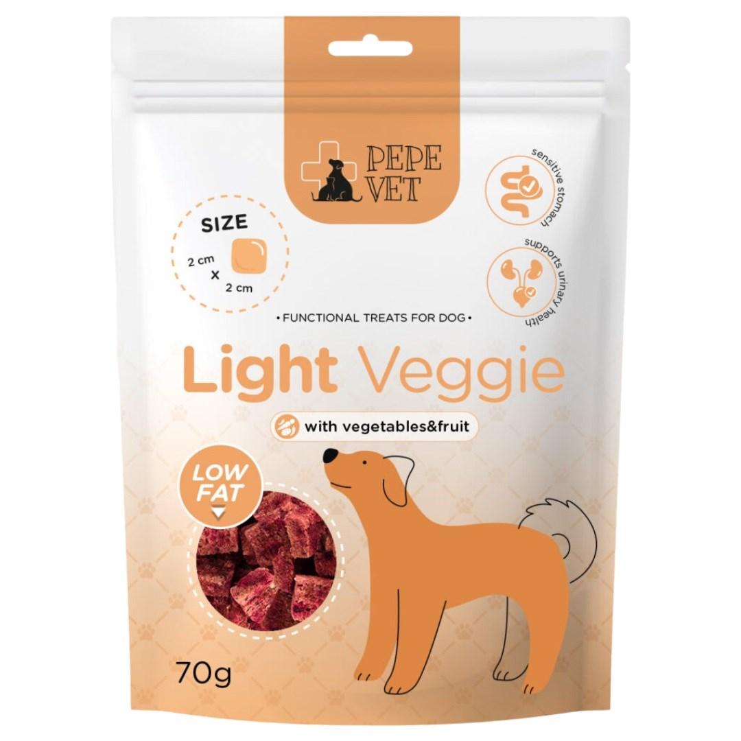 PAKA ZWIERZAKA PEPE VET Light Veggie hundegodbid – 70 g