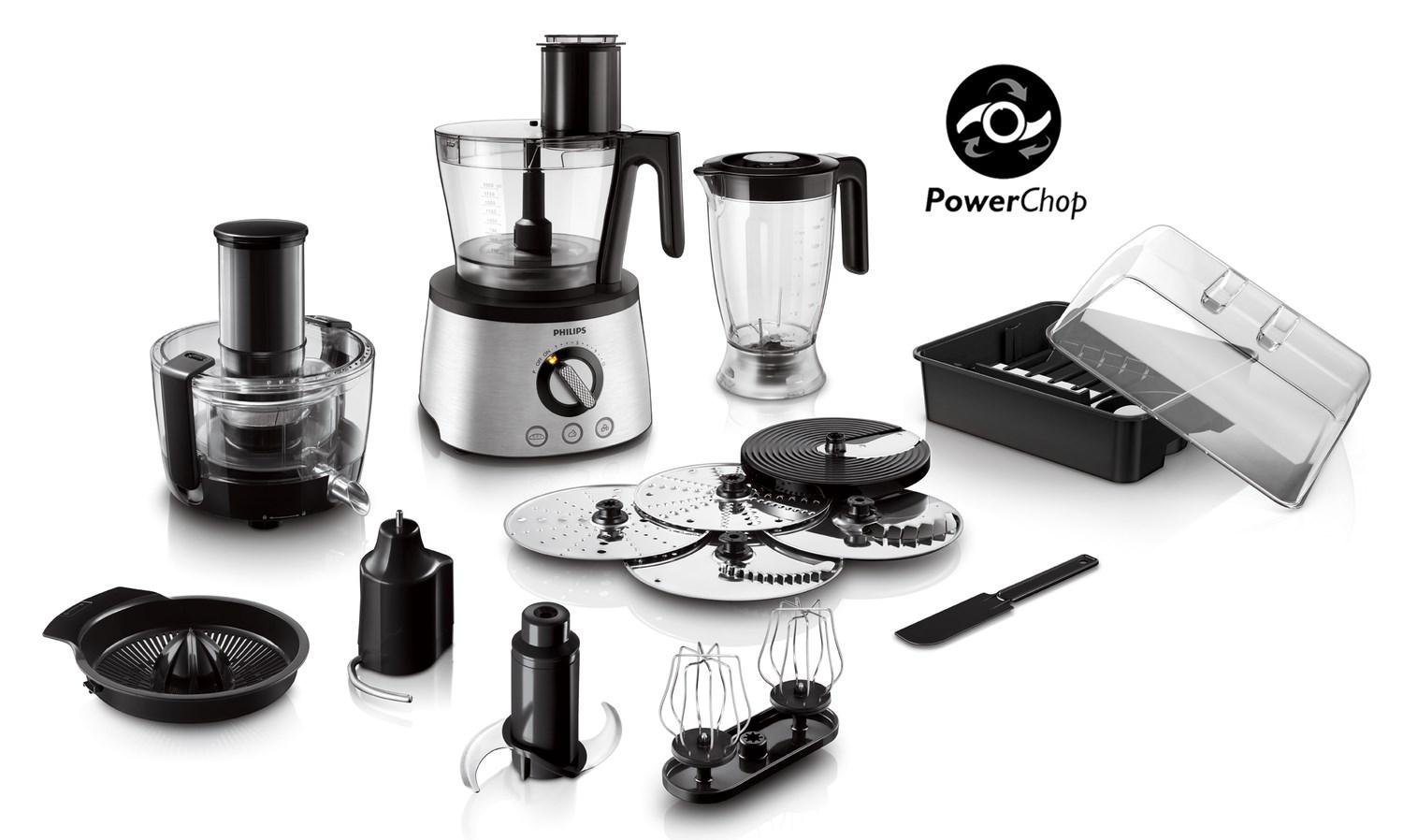 Philips Series 7000 HR7778/00 foodprocessor 3,4 l skål, 2,2 l blender, 1.300 W