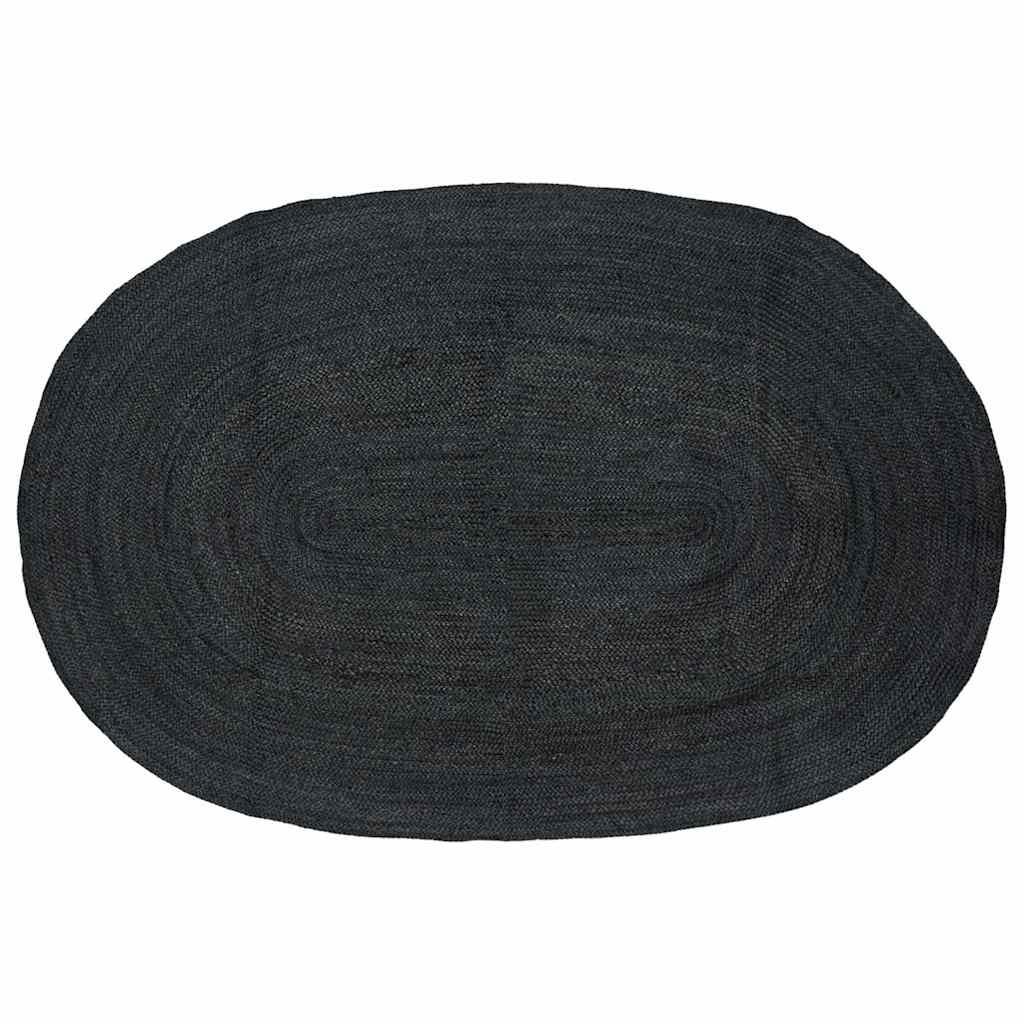 Tæppe Naturlig og sort 300 x 300 cm Jute