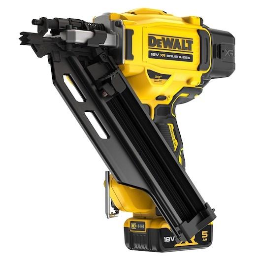 DeWALT DCN930P2 sømpistol 18V XR 33° 64-90 mm - 2x5,0 Ah billede