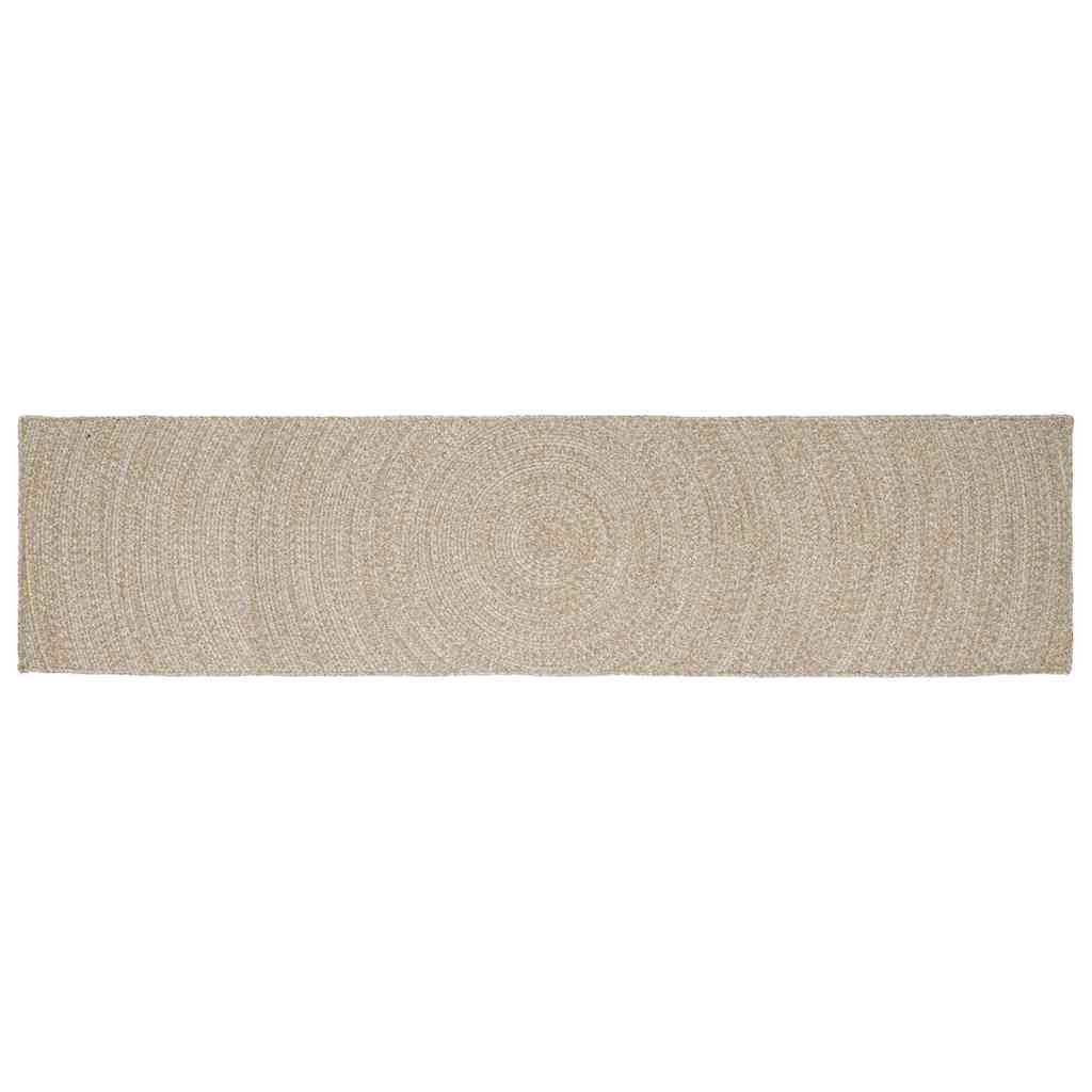 Tæppe Natur og hvid 60 x 400 cm Jute