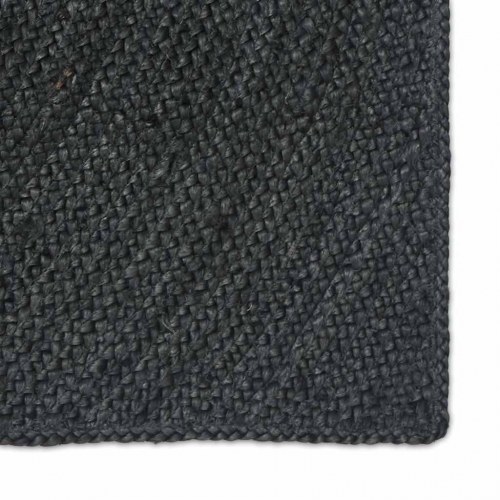 Områdetæppe i jute - mørkegrå 160 × 230 cm