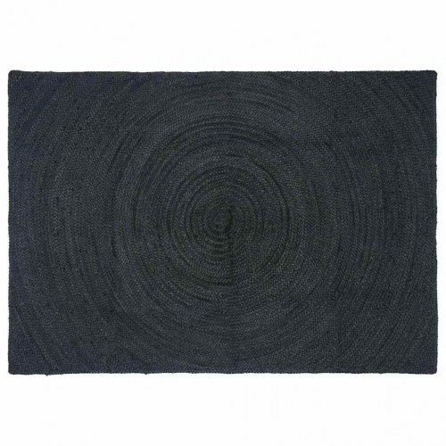 Områdetæppe i jute - mørkegrå 140 × 200 cm, håndvævet