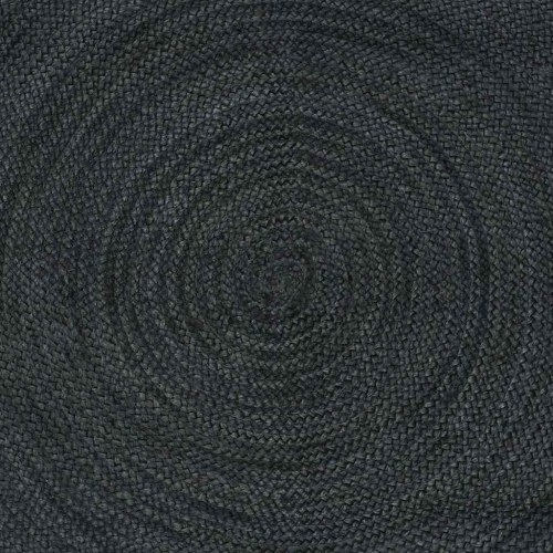 Områdetæppe i jute - mørkegrå 120 × 170 cm