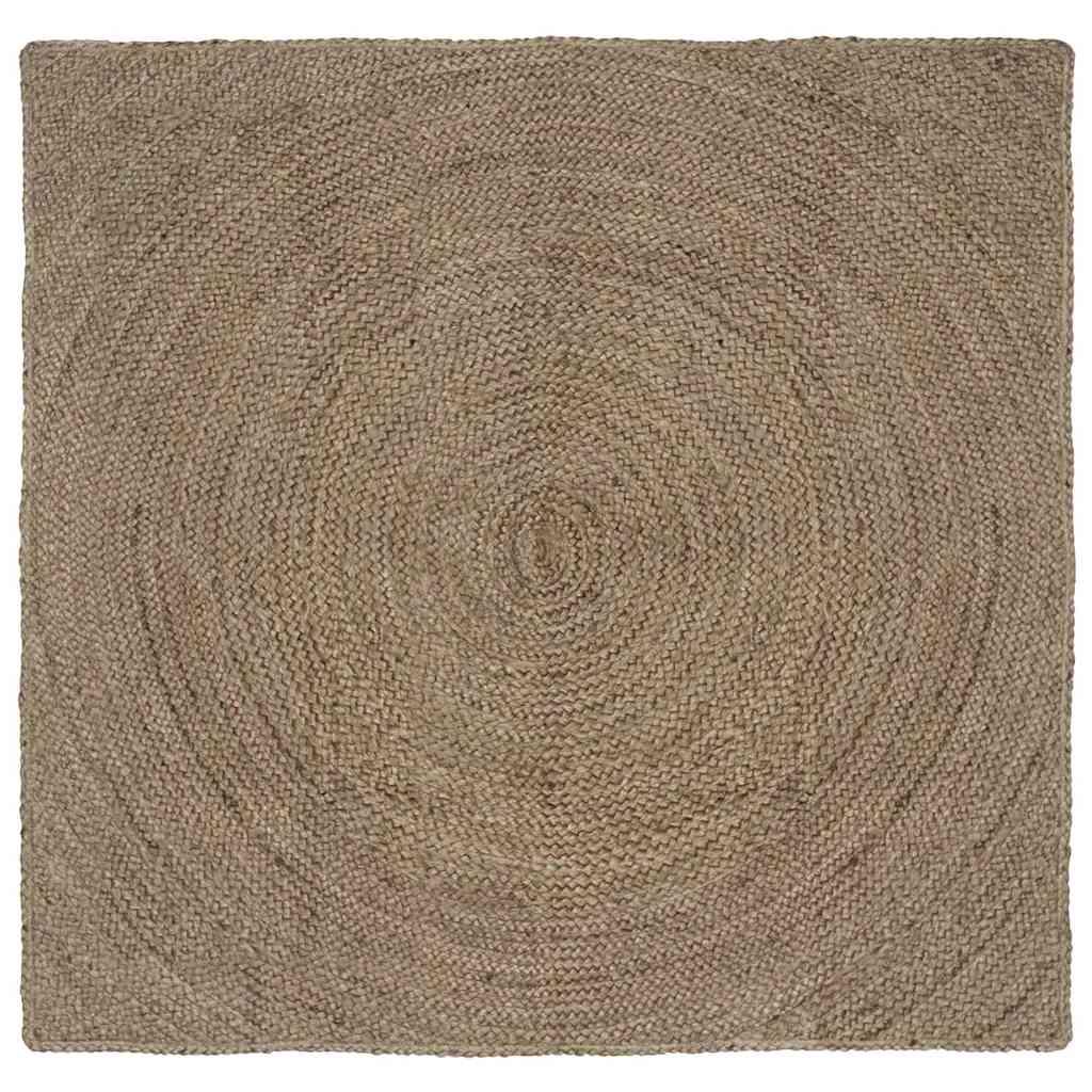 Tæppe Grå 160 x 160 cm Jute