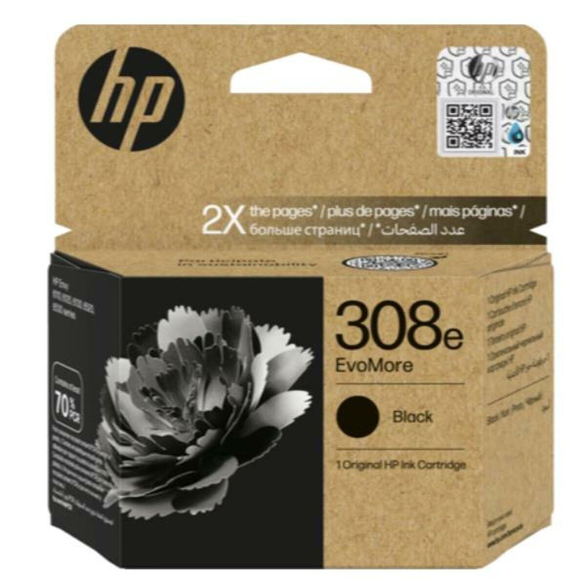 HP 308e EvoMore blækpatron - Sort til 6110/6120/6130/6520/6530