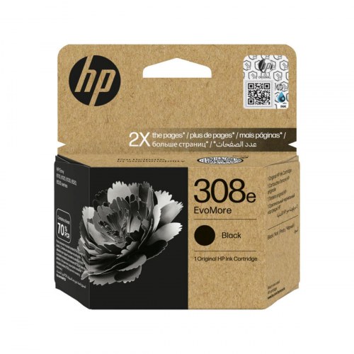 HP 308e EvoMore blækpatron - Sort til 6110/6120/6130/6520/6530