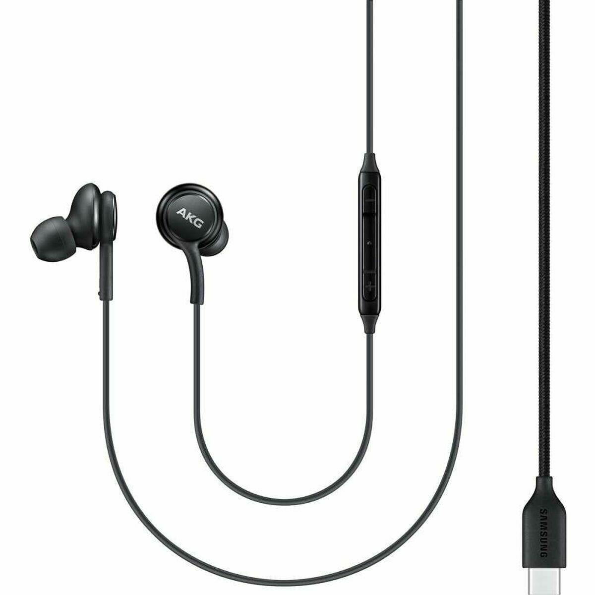Samsung EO-IC100BBEG AKG skirta Galaxy S20 / S20 Plus / S20 Ultra Stereo Type-C Ausines su mikrofonu 1.2m Cable Juodas (OEM)