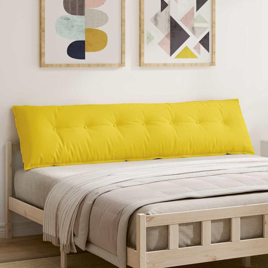 Rygpude Lys Gul 200 x 19 x 50 cm Stof