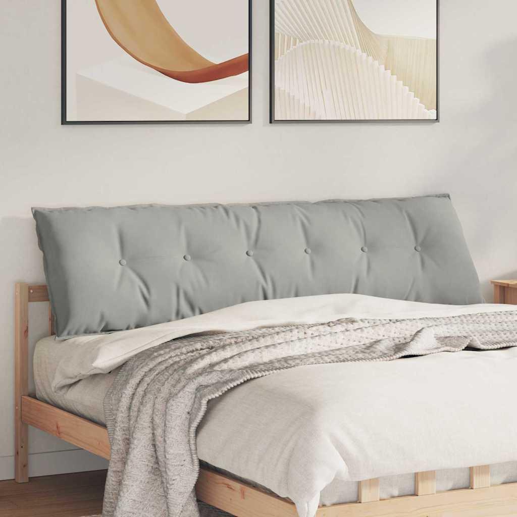 Rygpude Lysegrå 180 x 50 cm Mikrofiberstof