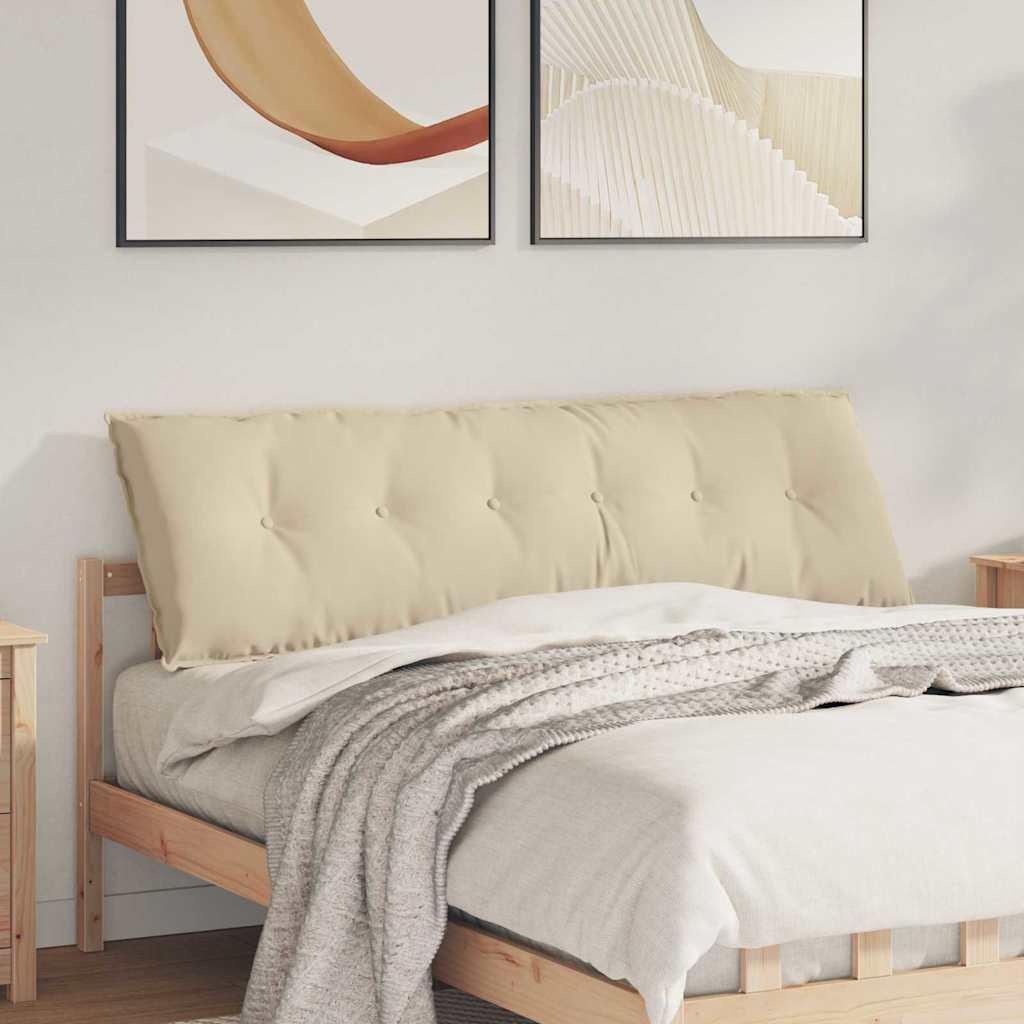 Rygpude Creme 160 x 50 cm Mikrofiberstof