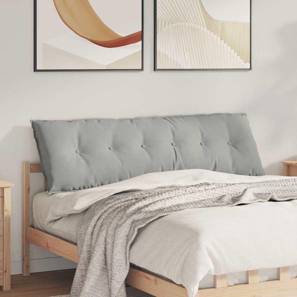 Rygpude Lysegrå 160 x 50 cm Mikrofiberstof
